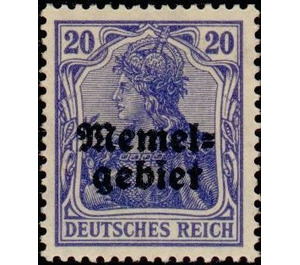 Germania, overprint Memel-Area - Germany / Old German States / Memel Territory 1920 - 20