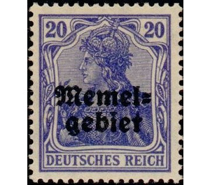 Germania, overprint Memel-Area - Germany / Old German States / Memel Territory 1920 - 20