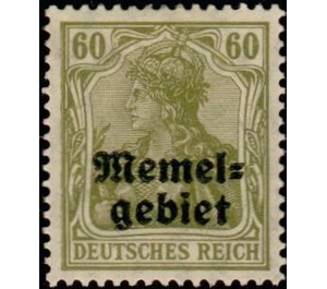Germania, overprint Memel-Area - Germany / Old German States / Memel Territory 1920 - 60