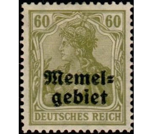 Germania, overprint Memel-Area - Germany / Old German States / Memel Territory 1920 - 60