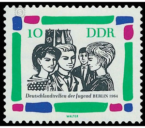 Germany meeting of the youth, Berlin  - Germany / German Democratic Republic 1964 - 10 Pfennig