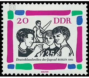 Germany meeting of the youth, Berlin  - Germany / German Democratic Republic 1964 - 20 Pfennig
