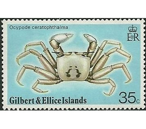Ghost Crab (Ocypode ceratophthalma) - Micronesia / Gilbert and Ellice Islands 1975 - 35