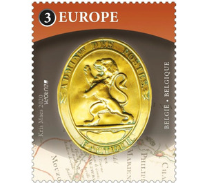 Gold Postal Seal with Lion Of Belgium - Belgium 2020 - 3