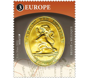 Gold Postal Seal with Lion Of Belgium - Belgium 2020 - 3