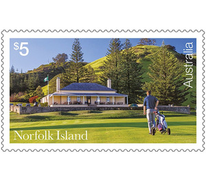 Golfer walking towards clubhouse - Norfolk Island 2018 - 5