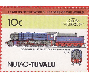 Gordon Austerity Class 2-10-0 (1943) - Polynesia / Tuvalu, Niutao 1985