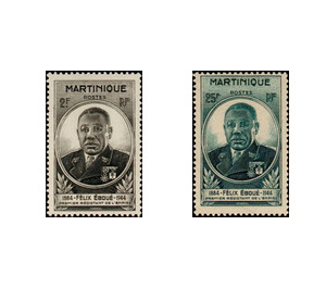 Governor General Félix Éboué - Caribbean / Martinique 1945 Set