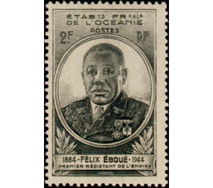 Governor-General Félix Eboué (1884-1944), - Polynesia / French Oceania 1945 - 2