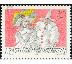 Greeting stamp - fun on the letter  - Liechtenstein 1998 - 70 Rappen