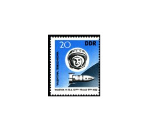 Group flight of the spaceships Vostok 5 and Vostok 6  - Germany / German Democratic Republic 1963 - 20 Pfennig