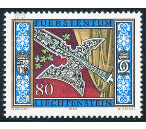 Guard weapons  - Liechtenstein 1985 - 80 Rappen