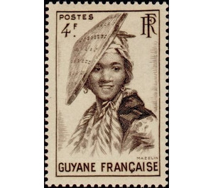 Guyanese wearing the katoury - South America / French Guiana 1947 - 4