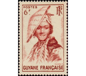 Guyanese wearing the katoury - South America / French Guiana 1947 - 6