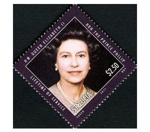 H.M. Queen Elizabeth - Caribbean / Saint Lucia 2011 - 2.50