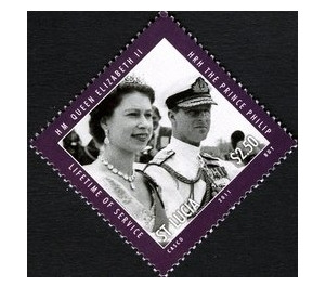 H.M. Queen Elizabeth & H.R.H. Prince Philip - Caribbean / Saint Lucia 2011 - 2.50