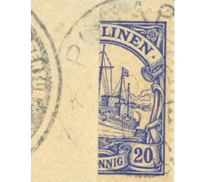 half SMS Hohenzollern - Micronesia / Caroline Islands 1910 - 20