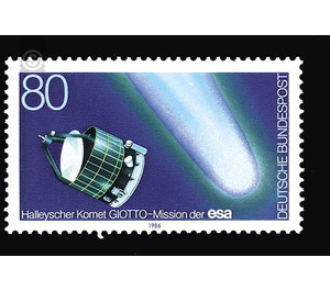 Halley's Comet, GIOTTO mission of esa  - Germany / Federal Republic of Germany 1986 - 80 Pfennig