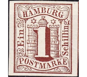 Hamburg arms - Germany / Old German States / Hamburg 1859 - 1
