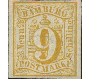 Hamburg arms - Germany / Old German States / Hamburg 1859 - 9
