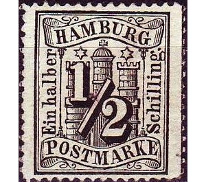 Hamburg arms - Germany / Old German States / Hamburg 1864