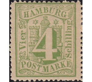 Hamburg arms - Germany / Old German States / Hamburg 1864 - 4