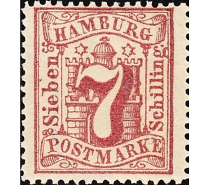 Hamburg arms - Germany / Old German States / Hamburg 1865 - 7