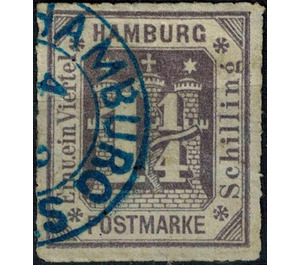 Hamburg arms - Germany / Old German States / Hamburg 1866