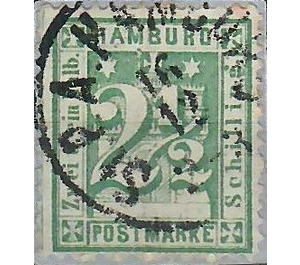 Hamburg arms - Germany / Old German States / Hamburg 1866