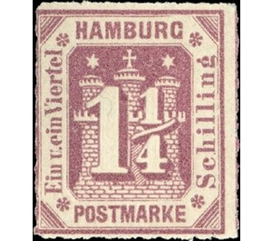 Hamburg arms - Germany / Old German States / Hamburg 1866