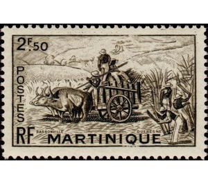 Harvesting sugar cane - Caribbean / Martinique 1947 - 2.50