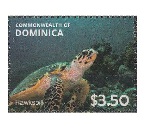 Hawksbill Turtle (Eretmochelys imbricata) - Caribbean / Dominica 2014 - 3.50