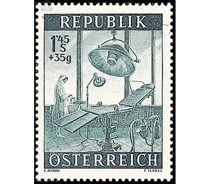 health service  - Austria / II. Republic of Austria 1954 - 1.45 Shilling