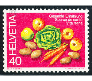 Healthy nutrition  - Switzerland 1976 - 40 Rappen