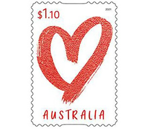 Heart in Red Paint - Australia 2021 - 1.10