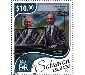 Henry Ford (1863-1947), Thomas Edison (1847-1931) - Melanesia / Solomon Islands 2017 - 10