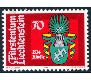 Heraldic coats of arms  - Liechtenstein 1981 - 70 Rappen