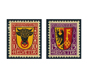 Heraldic coats of arms  - Switzerland 1918 Set