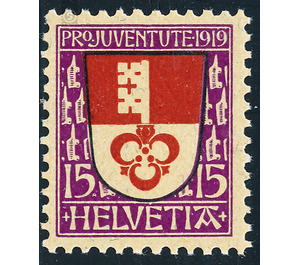 Heraldic coats of arms  - Switzerland 1919 - 15 Rappen