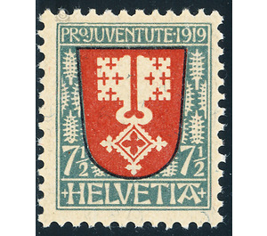 Heraldic coats of arms  - Switzerland 1919 - 7.50 Rappen