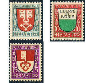 Heraldic coats of arms  - Switzerland 1919 Set