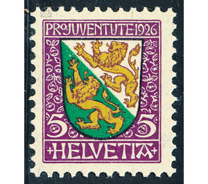 Heraldic coats of arms  - Switzerland 1926 - 5 Rappen