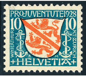 Heraldic coats of arms  - Switzerland 1928 - 10 Rappen