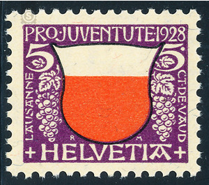 Heraldic coats of arms  - Switzerland 1928 - 5 Rappen