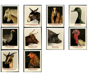 Heritage Breeds (2021) - United States of America 2021 Set