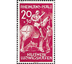 Hilfswerk Ludwigshafen  - Germany / Western occupation zones / Rheinland-Pfalz 1948 - 20 Pfennig