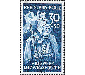 Hilfswerk Ludwigshafen  - Germany / Western occupation zones / Rheinland-Pfalz 1948 - 30 Pfennig
