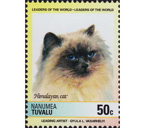 Himalayan (Felis silvestris catus) - Polynesia / Tuvalu, Nanumea 1985