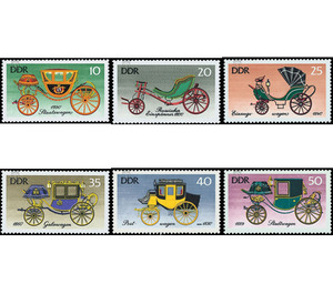 Historic carriages  - Germany / German Democratic Republic 1976 Set