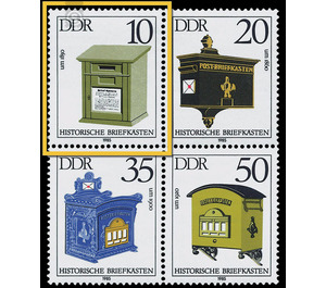 Historic mailboxes  - Germany / German Democratic Republic 1985 - 10 Pfennig